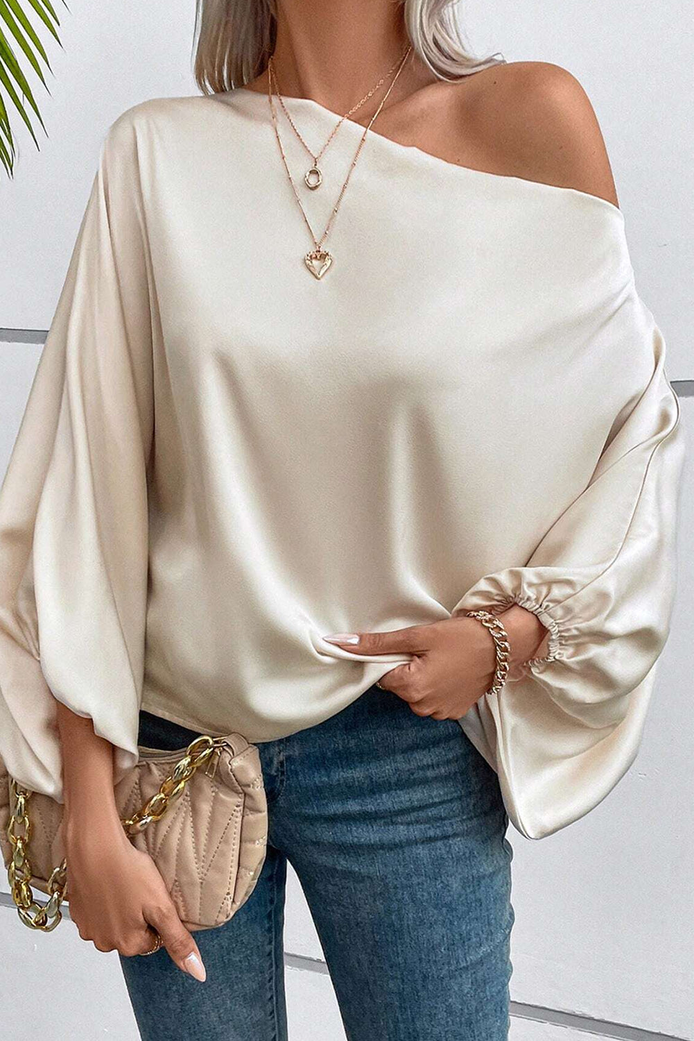 Blouse en satin